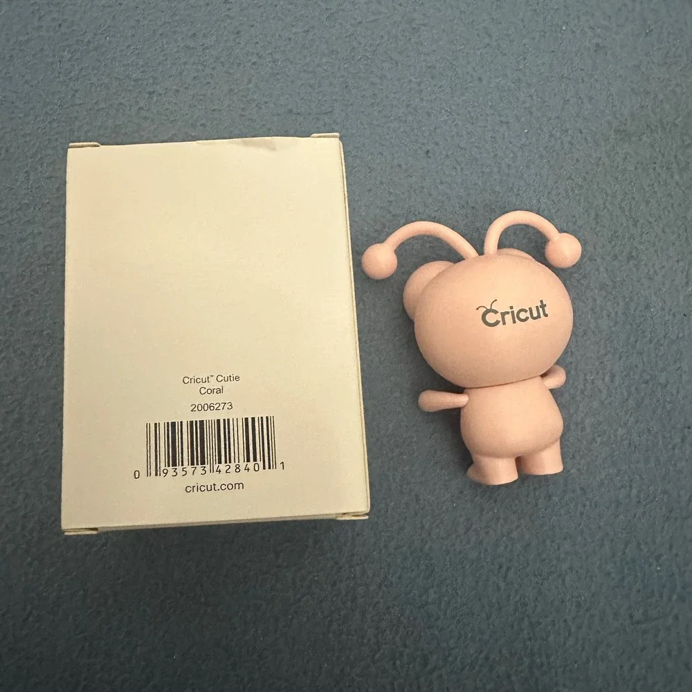 Cricut Cutie Coral 3 Inch Figurine‎ Collectible Mascot 2006273 with Box